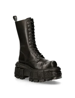 New Rock BOOT BLACK IMPERFECT WITH LACES M-MILI211-S15 Discount