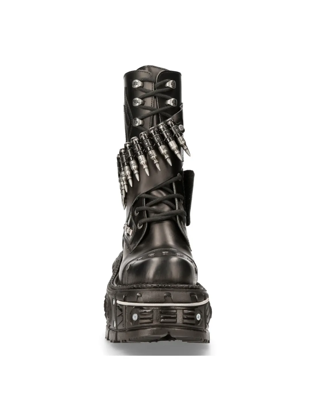 New Rock BOOT BLACK IMPERFECT WITH LACES M-297-C4 New