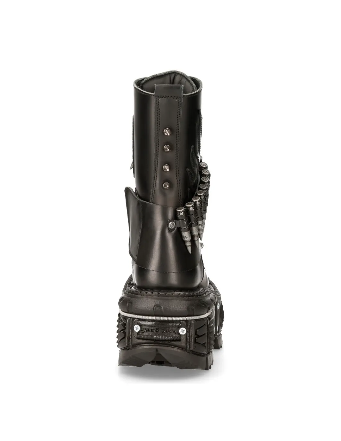 New Rock BOOT BLACK IMPERFECT WITH LACES M-297-C4 New