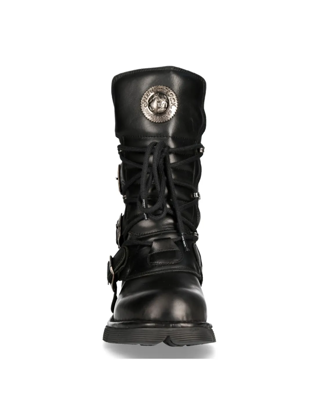 New Rock BOOT BLACK PLANING WITH LACES M-1473-S1 Hot