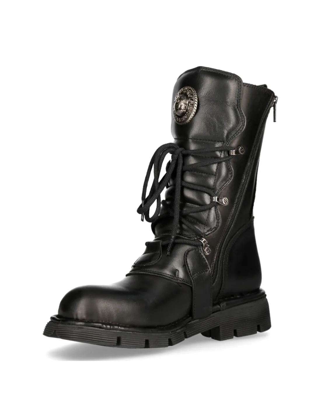 New Rock BOOT BLACK PLANING WITH LACES M-1473-S1 Hot