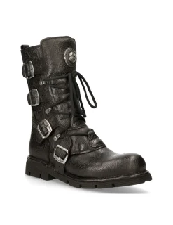 New Rock BOOT BLACK PLANING WITH LACES M-1473-S43 Sale