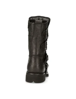 New Rock BOOT BLACK PLANING WITH LACES M-1473-S43 Sale