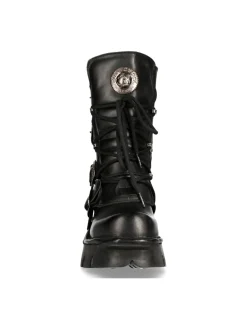 New Rock BOOT BLACK REACTOR WITH LACES M-373-S29 Best