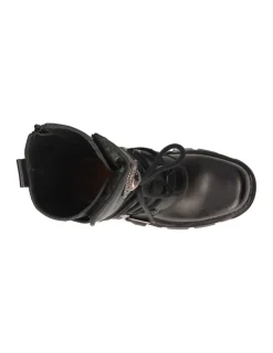 New Rock BOOT BLACK REACTOR WITH LACES M-373-S29 Best