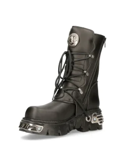 New Rock BOOT BLACK REACTOR WITH LACES M-373-S7 Hot
