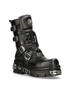 New Rock BOOT BLACK REACTOR WITH LACES M-373-S4 Sale