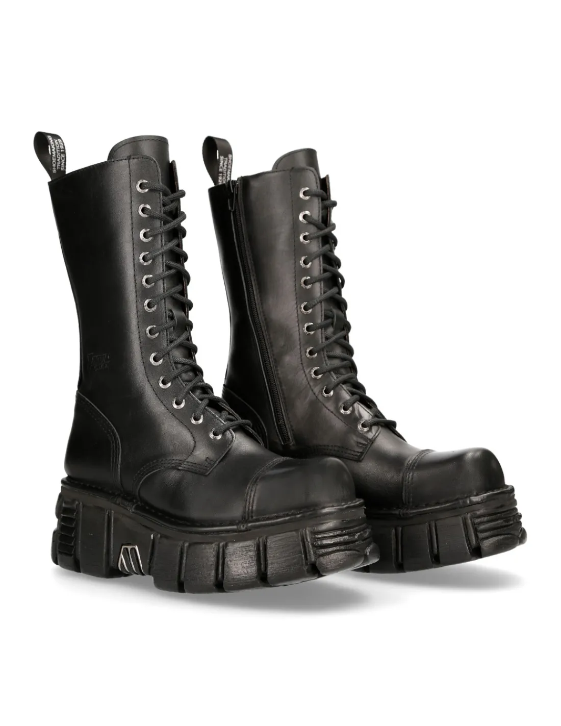New Rock BOOT BLACK TOWER WITH LACES M-MILI211-C14 Discount