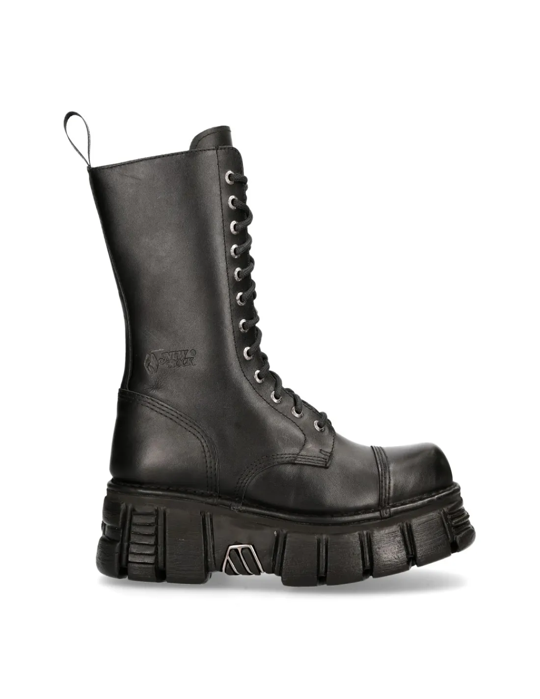 New Rock BOOT BLACK TOWER WITH LACES M-MILI211-C14 Discount