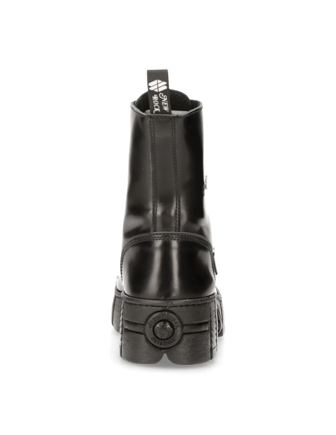 New Rock BOOT BLACK TOWER WITH LACES M-WALL126N-C1 Clearance