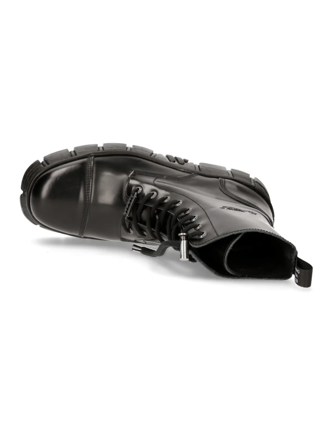 New Rock BOOT BLACK TOWER WITH LACES M-WALL126N-C1 Clearance