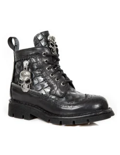 New Rock BOOT METALLIC M-MILI123-C1 Outlet