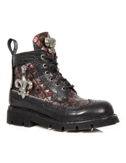 New Rock BOOT METALLIC M-MILI121-C1 Best