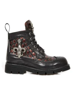 New Rock BOOT METALLIC M-MILI121-C1 Best