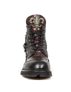 New Rock BOOT METALLIC M-MILI121-C1 Best