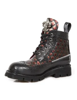 New Rock BOOT METALLIC M-MILI121-C1 Best