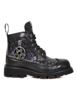 New Rock BOOT METALLIC M-MILI122-C1 Best