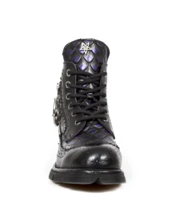 New Rock BOOT METALLIC M-MILI122-C1 Best