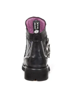 New Rock BOOT METALLIC M-MILI122-C1 Best