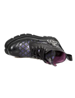 New Rock BOOT METALLIC M-MILI122-C1 Best