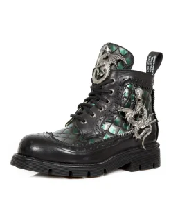 New Rock BOOT METALLIC M-MILI124-C1 Outlet
