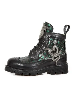 New Rock BOOT METALLIC M-MILI124-C1 Outlet
