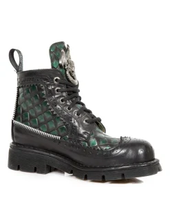 New Rock BOOT METALLIC M-MILI124-C1 Outlet