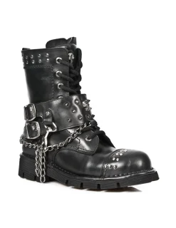 New Rock BOOT METALLIC M-NEWMILI081-C1