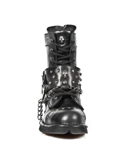 New Rock BOOT METALLIC M-NEWMILI081-C1