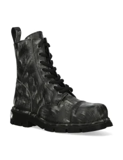 New Rock BOOT METALLIC M-NEWMILI083MTL-C1 Best