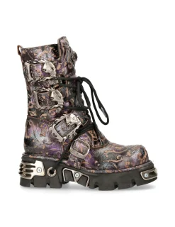 New Rock BOOT PURPLE REACTOR M-391-S5 New