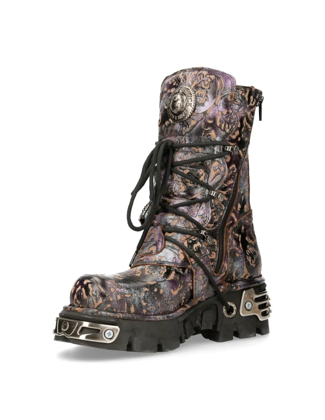 New Rock BOOT PURPLE REACTOR M-391-S5 New