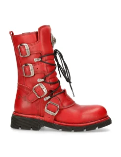 New Rock BOOT RED PLANING WITH LACES M-1473-S12 Discount