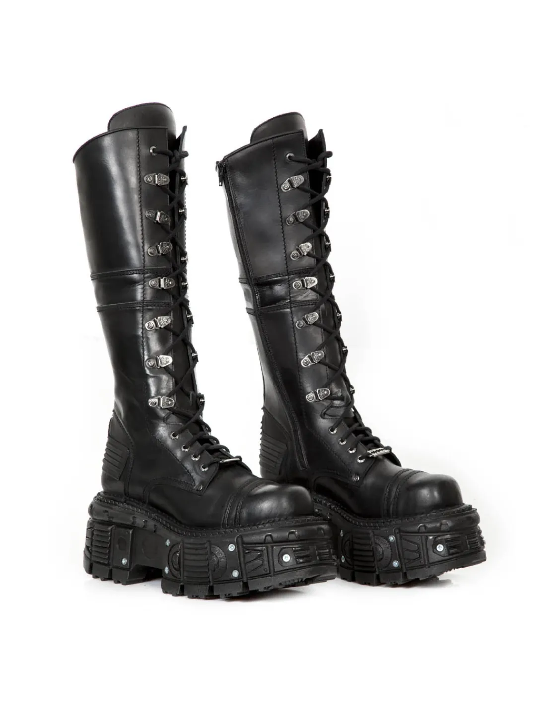 New Rock HIGH BOOT IMPERFECT WITH LACES M-TANK004-C5 Hot
