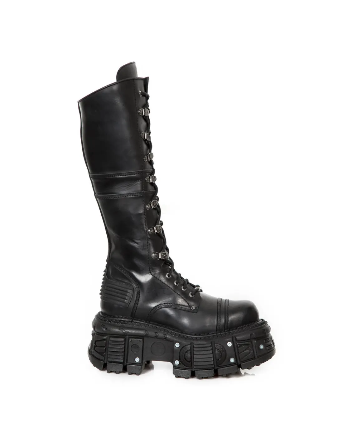 New Rock HIGH BOOT IMPERFECT WITH LACES M-TANK004-C5 Hot