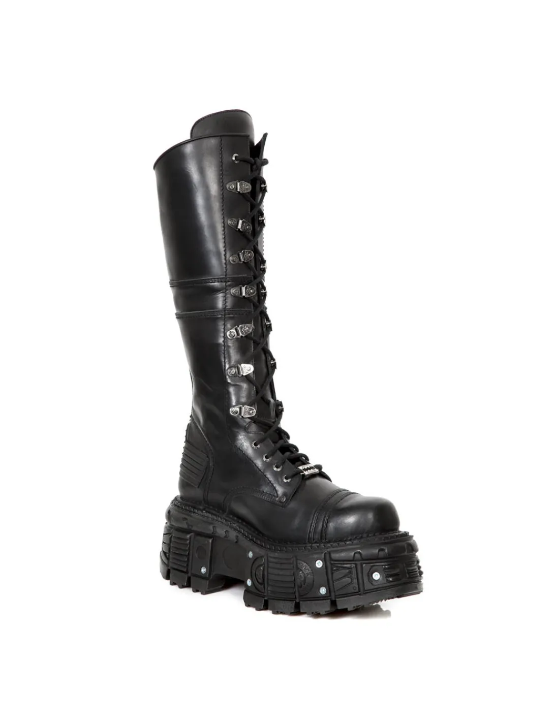 New Rock HIGH BOOT IMPERFECT WITH LACES M-TANK004-C5 Hot