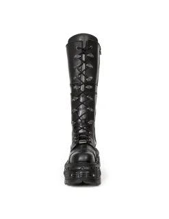 New Rock HIGH BOOT IMPERFECT WITH LACES M-TANK004-C5 Hot