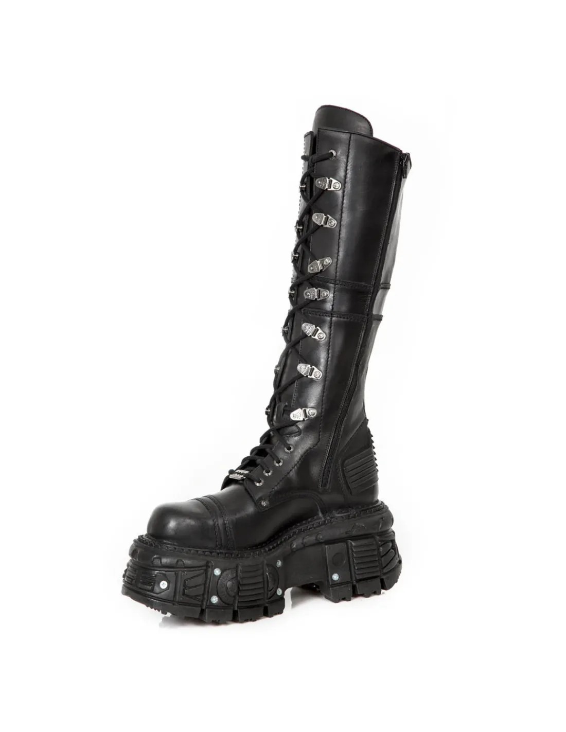 New Rock HIGH BOOT IMPERFECT WITH LACES M-TANK004-C5 Hot