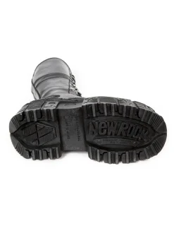 New Rock HIGH BOOT IMPERFECT WITH LACES M-TANK004-C5 Hot