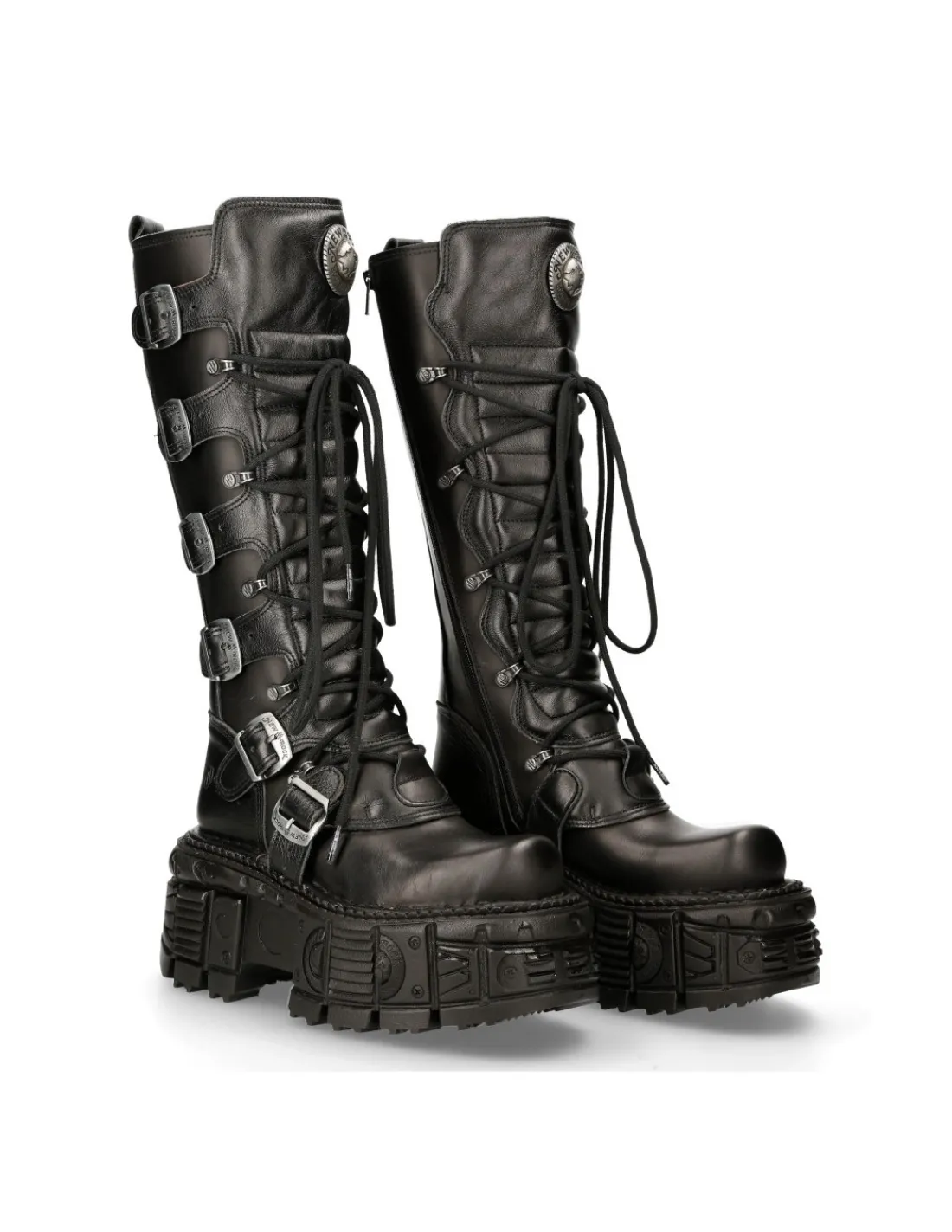 New Rock HIGH BOOT BLACK IMPERFECT M-272-S3 New