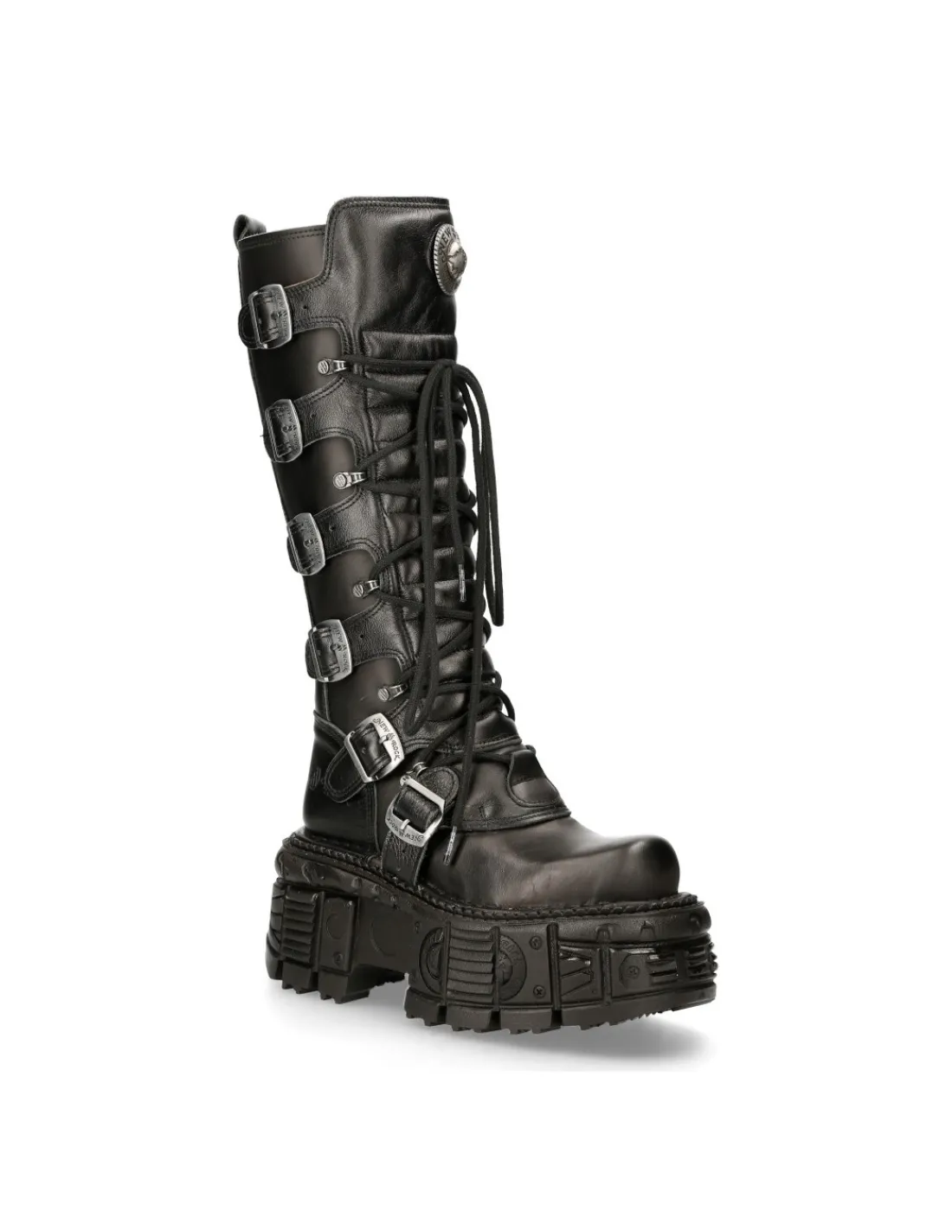New Rock HIGH BOOT BLACK IMPERFECT M-272-S3 New