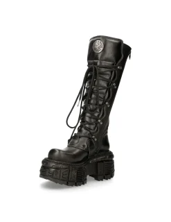 New Rock HIGH BOOT BLACK IMPERFECT M-272-S3 New
