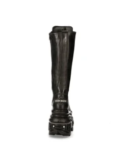 New Rock HIGH BOOT BLACK IMPERFECT WITH LACES M-235-C11 Best