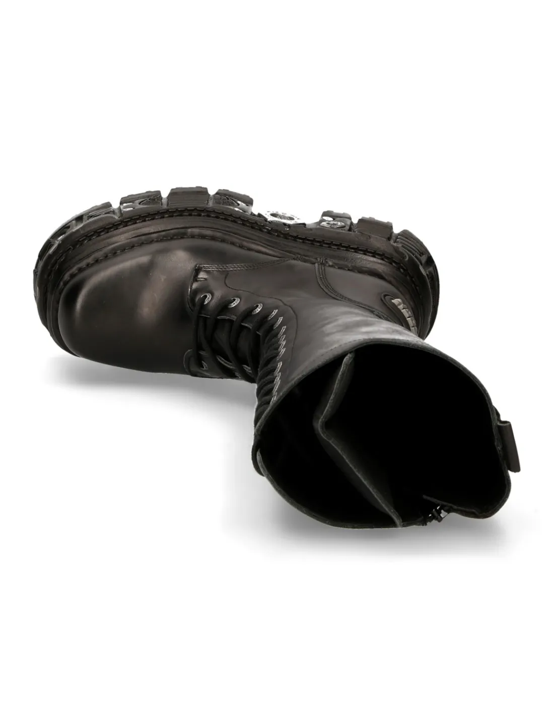 New Rock HIGH BOOT BLACK IMPERFECT WITH LACES M-235-C11 Best
