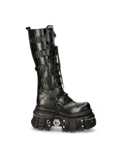 New Rock HIGH BOOT BLACK IMPERFECT M-272-C46 Sale