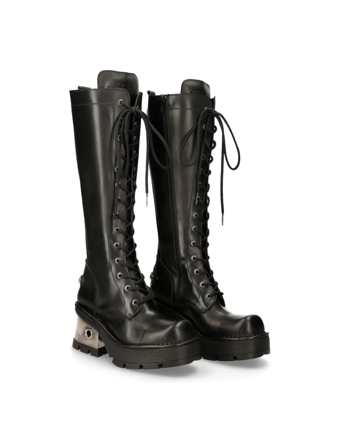 New Rock HIGH BOOT BLACK NEW WITH LACES M-236-S1 Online