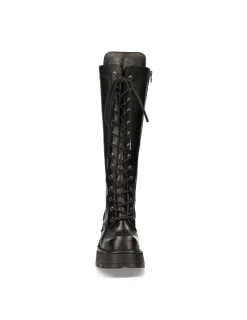 New Rock HIGH BOOT BLACK NEW WITH LACES M-236-S1 Online