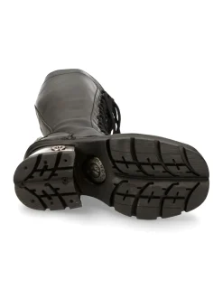 New Rock HIGH BOOT BLACK NEW WITH LACES M-236-S1 Online