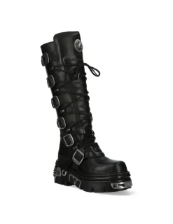New Rock HIGH BOOT BLACK REACTOR M-272-S1 Discount