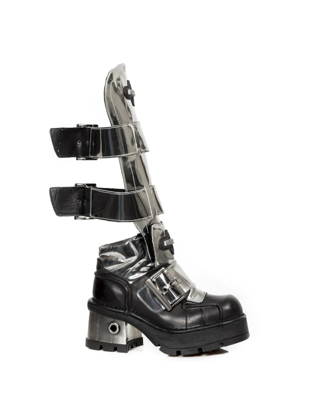 New Rock HIGH BOOT METALLIC M-1515-C3 Clearance